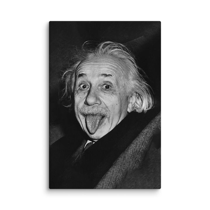 Canvas - Albert Einstein Tongue