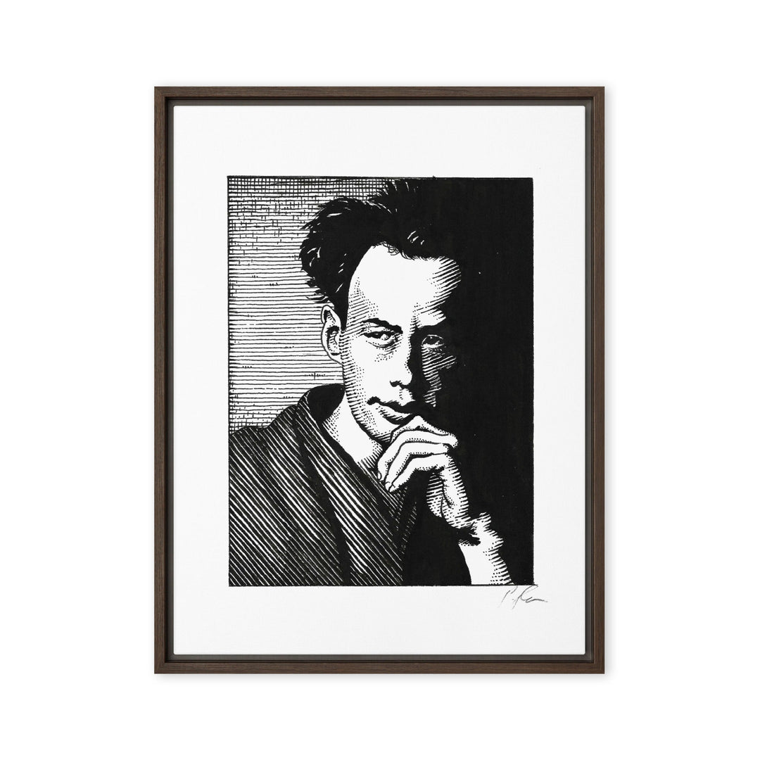 Canvas - Akutagawa Pavel Illustrations Braun / 46x61 cm artlia