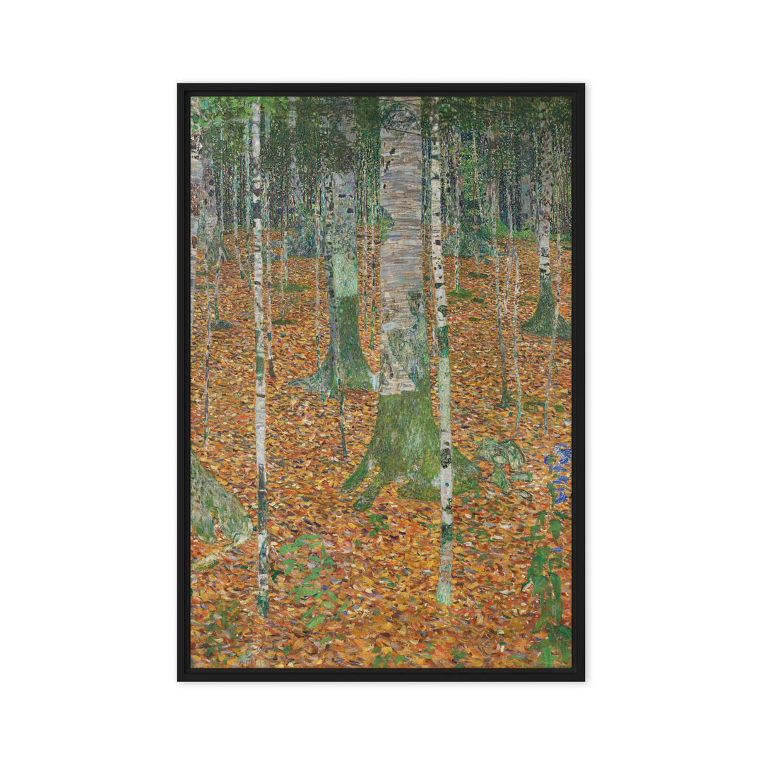 Leinwand - Gustav Klimt, Birkenwald Schwarz / 61x91 cm (24″×36″) artlia