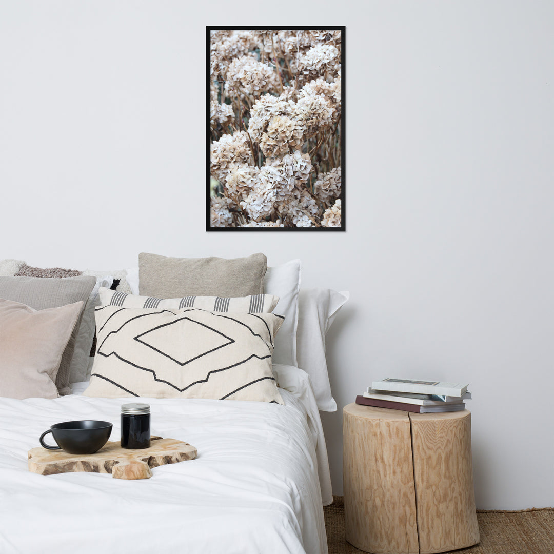 Poster - Tijdloze bloemen hortensia's