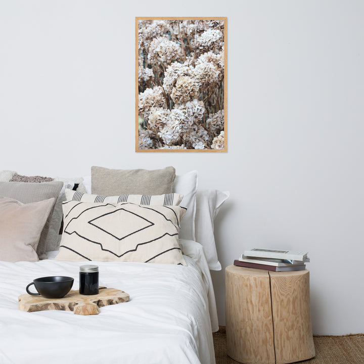 Poster - Tijdloze bloemen hortensia's