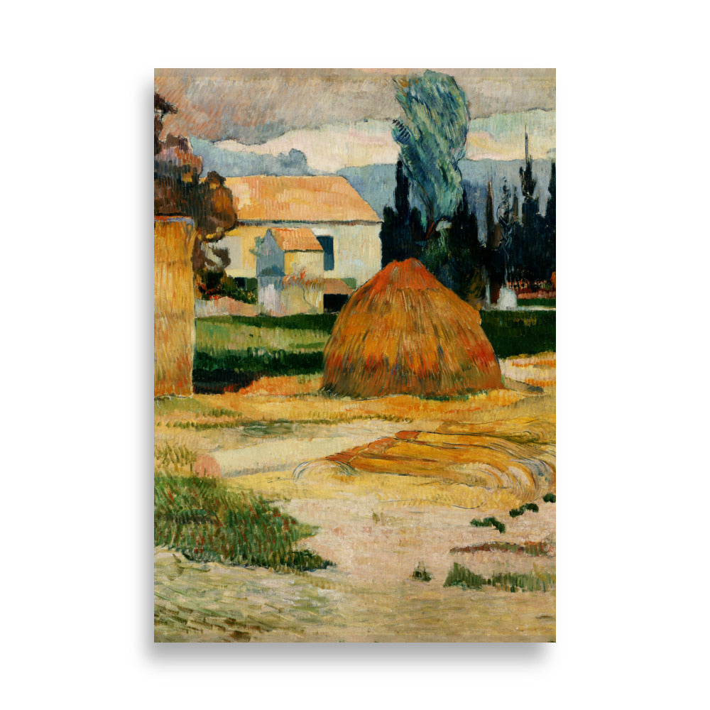 Poster - Paul Gauguin, Landschaft bei Arles