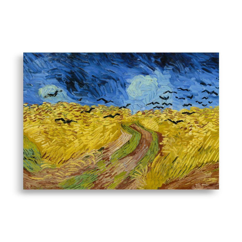 Poster - Van Gogh, Weizenfeld mit Krähen