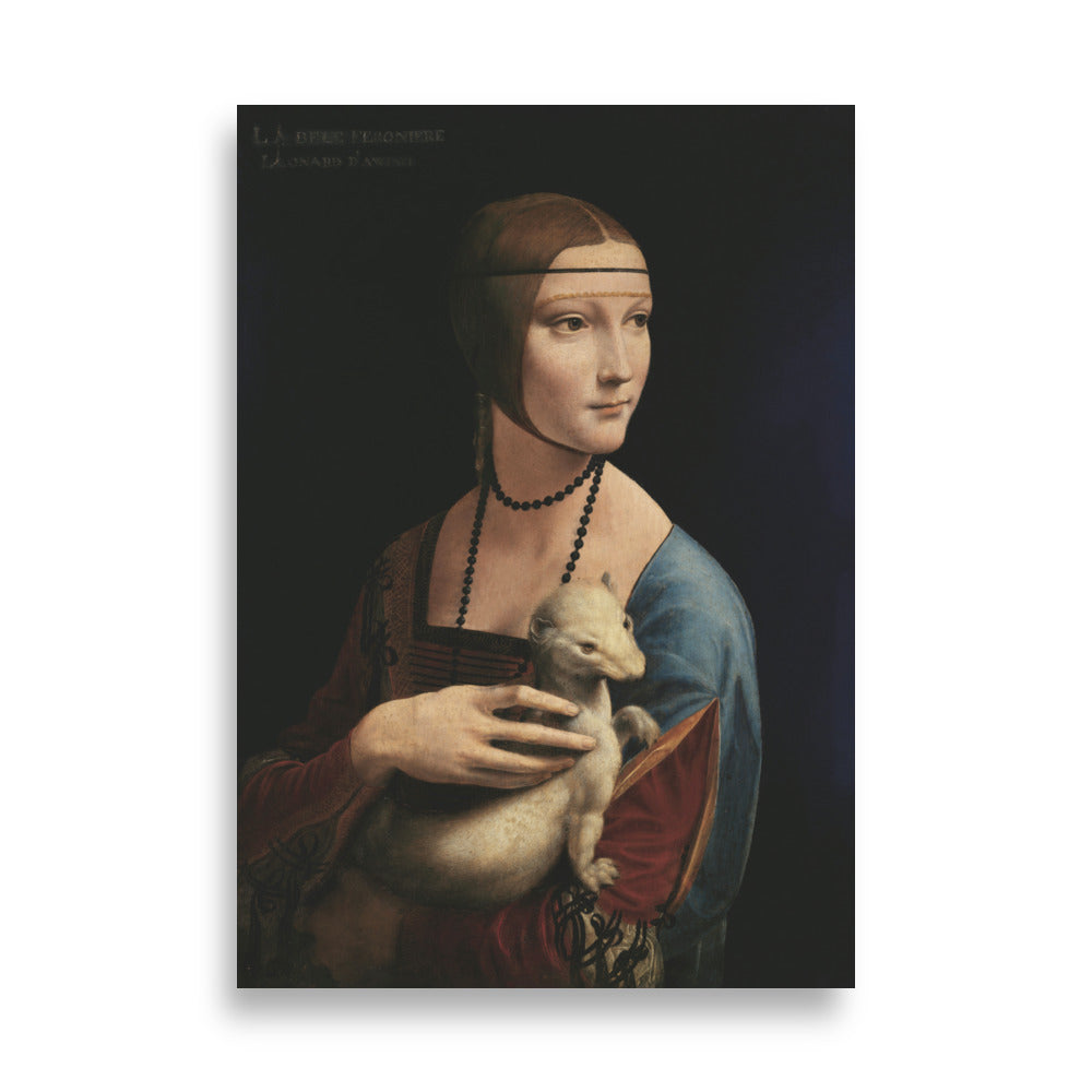 Poster - Leonardo da Vinci, Lady with the Ermine