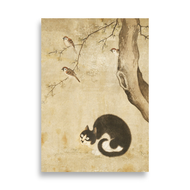 Poster - Cat and Sparrows, Byeon Sang-byeok