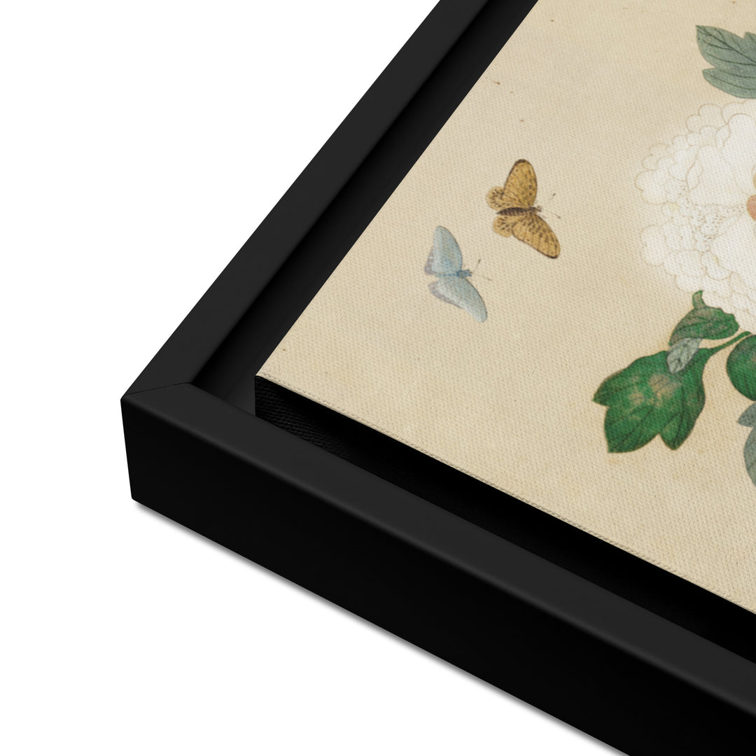 Leinwand - Blumen und Schmetterlinge
