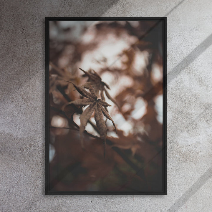 Leinwand - Autumn leaves - a moment in nature