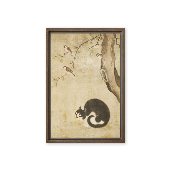 Canvas - Cat and Sparrows, Byeon Sang-byeok