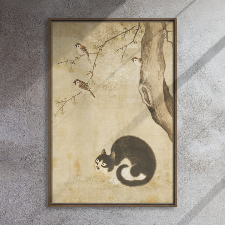 Canvas - Cat and Sparrows, Byeon Sang-byeok