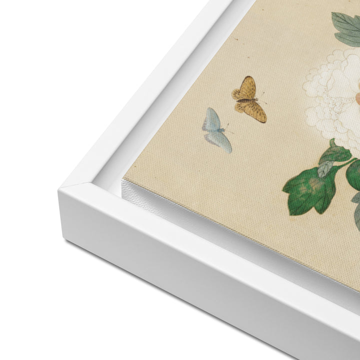 Leinwand - Blumen und Schmetterlinge