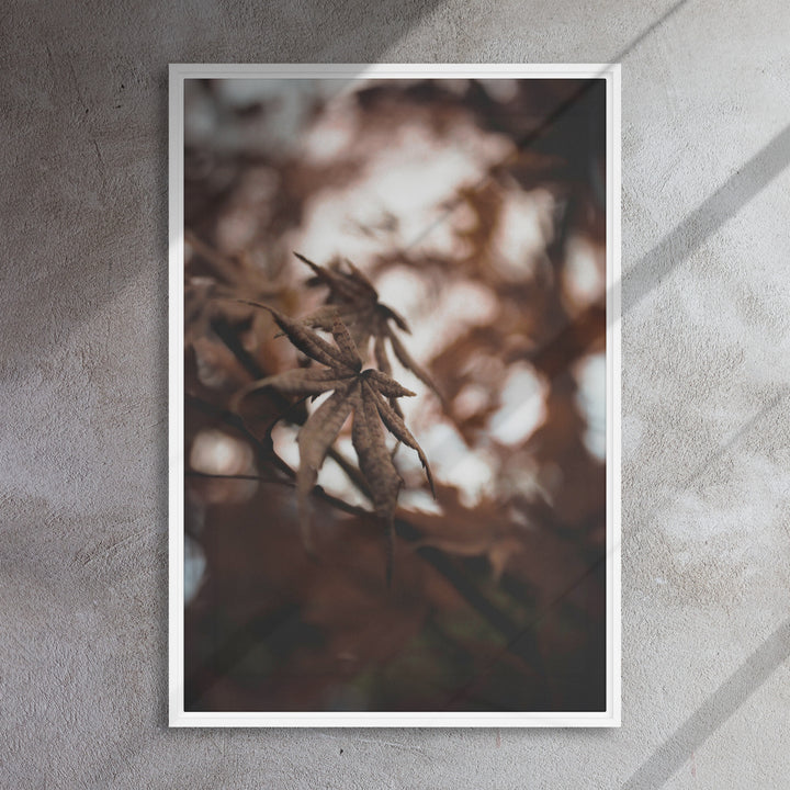 Leinwand - Autumn leaves - a moment in nature