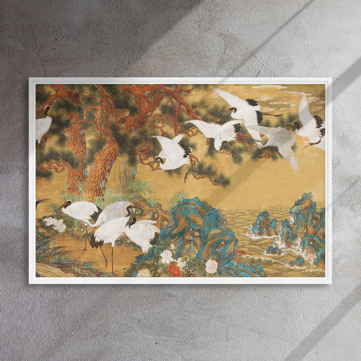framed-canvas-_in_-white-24x36-front-weisse-kraniche-aus-dem-changdeokgung-palast_0972cc2d-c128-4e13-8481-49ea400c8929