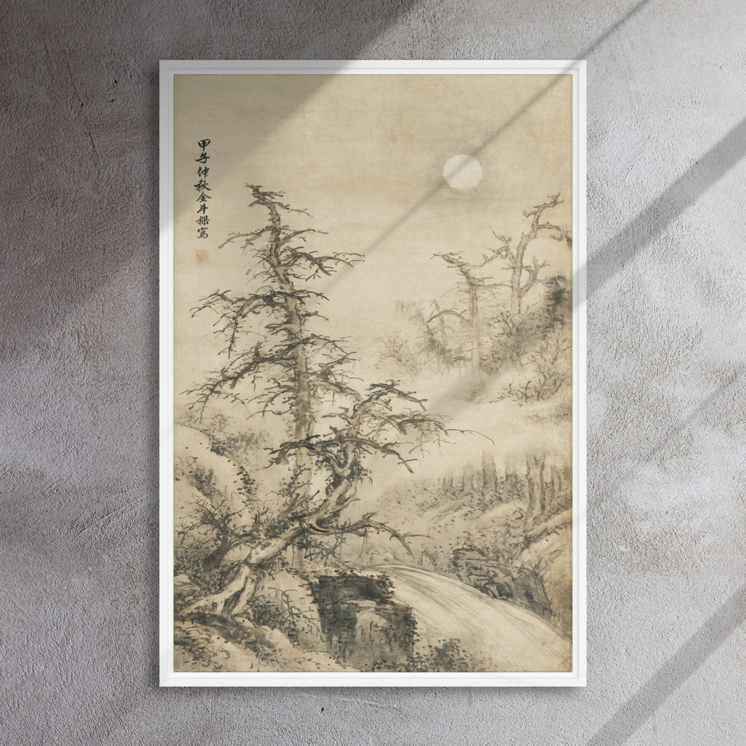 framed-canvas-_in_-white-24x36-mondnachtige-herbstlandschaft