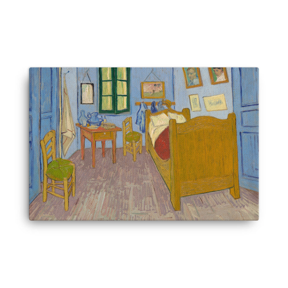 Gerahmte Leinwand - Van Gogh, Das Schlafzimmer in Arles Vincent van Gogh ohne Rahmen / 61x91 cm (24″×36″) artlia