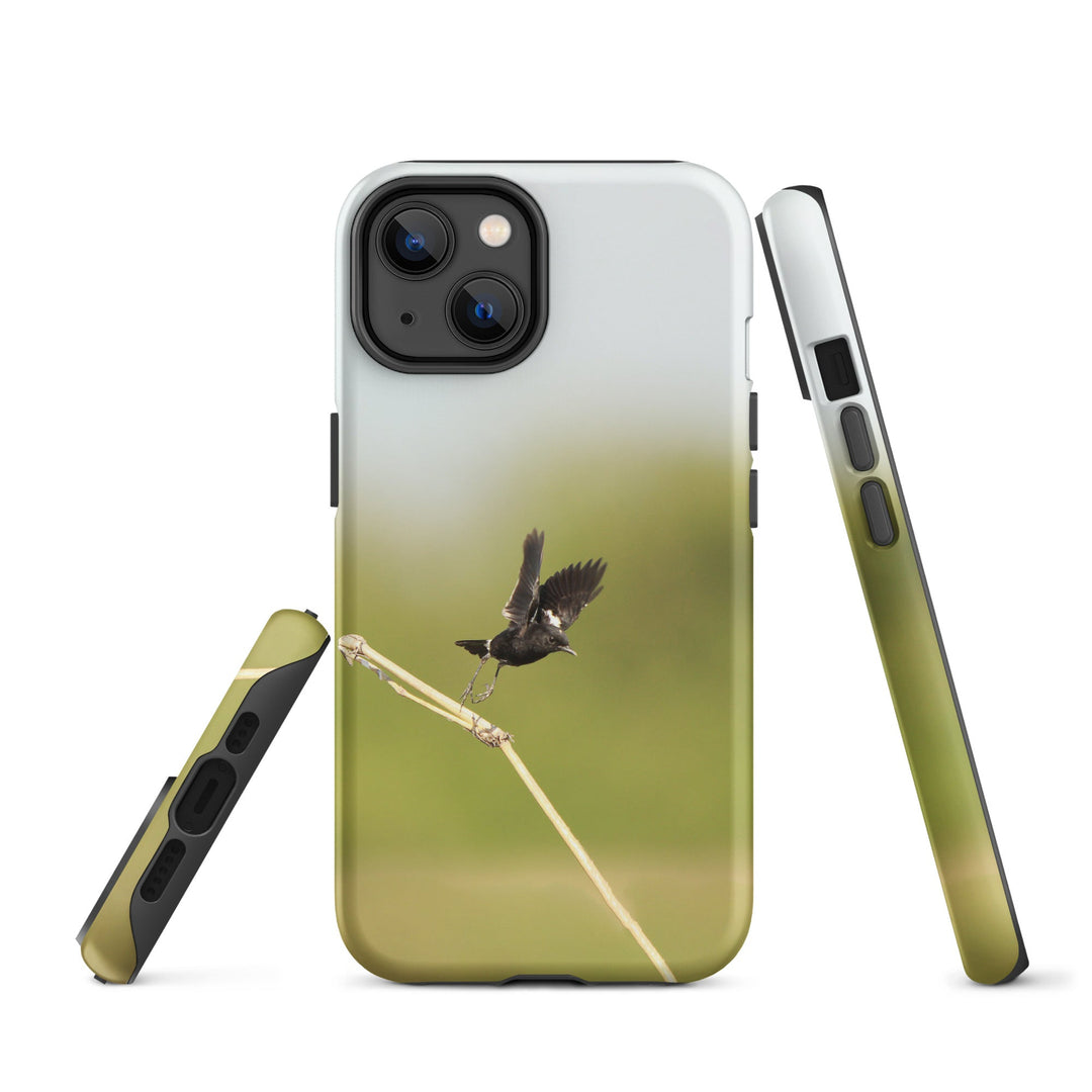 Hardcase iPhone® Handyhülle - Elsterschmätzer Pied Bushchat Young Han Song iPhone 14 artlia