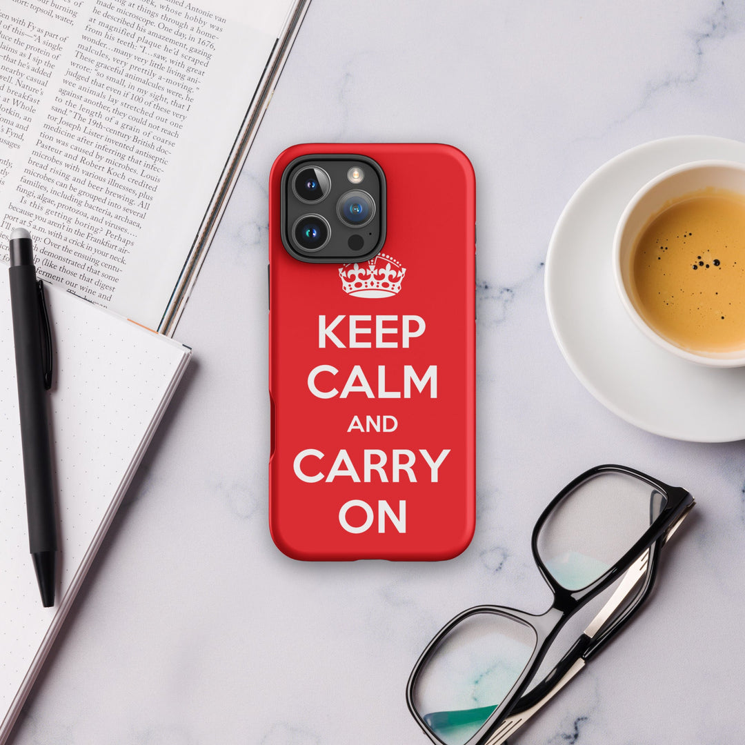 Hardcase iPhone® Handyhülle - Keep Calm and Carry on British Government artlia