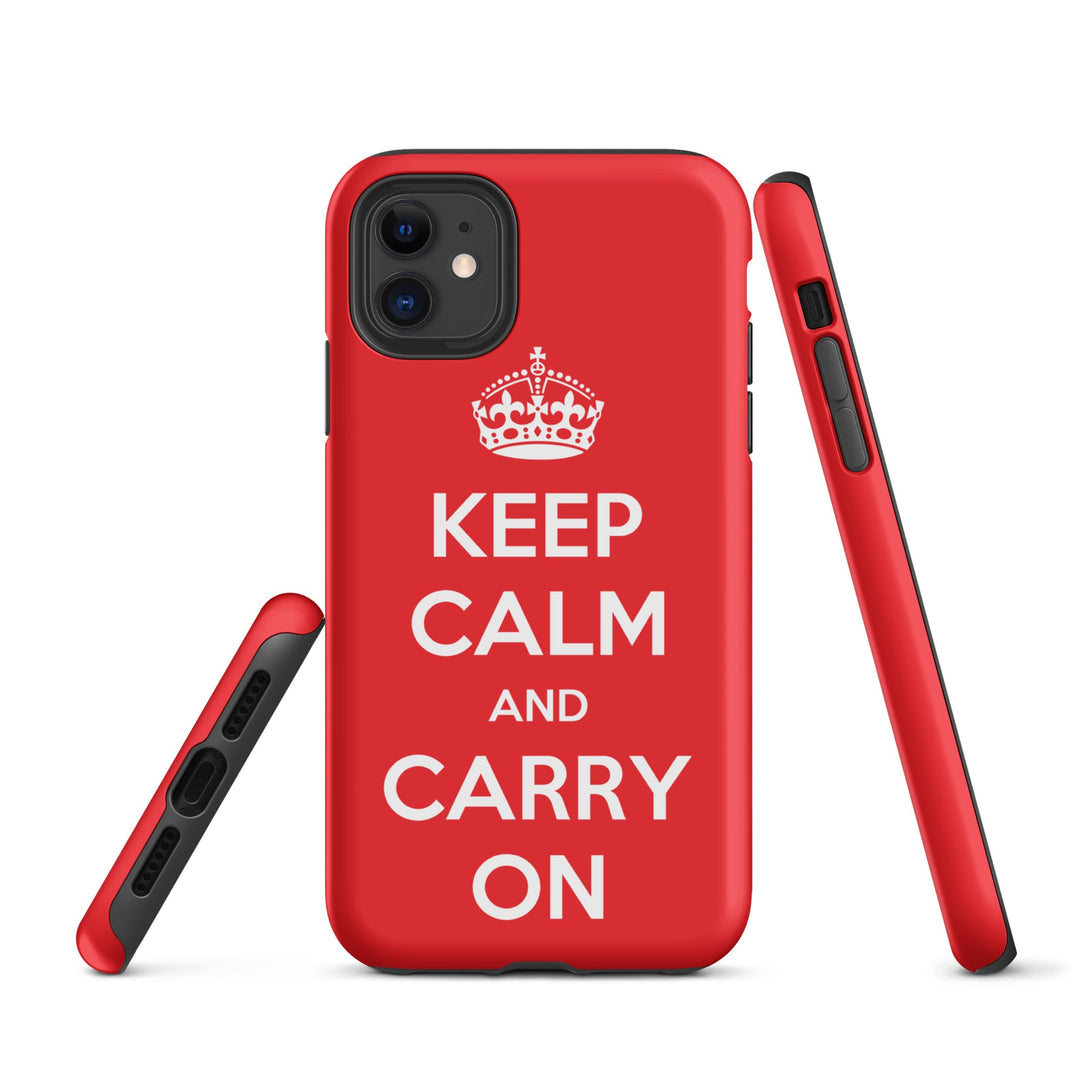 Hardcase iPhone® Handyhülle - Keep Calm and Carry on British Government iPhone 11 artlia