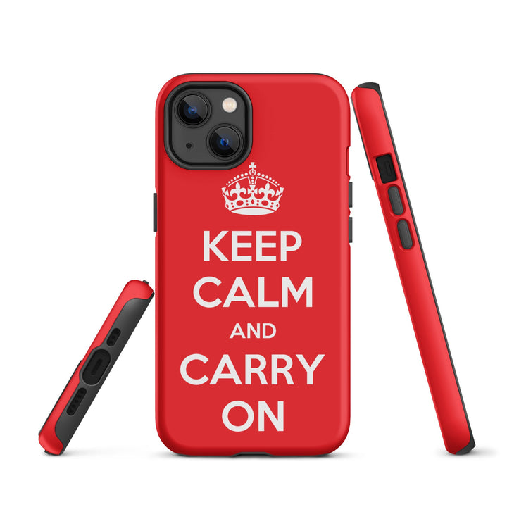 Hardcase iPhone® Handyhülle - Keep Calm and Carry on British Government iPhone 13 artlia