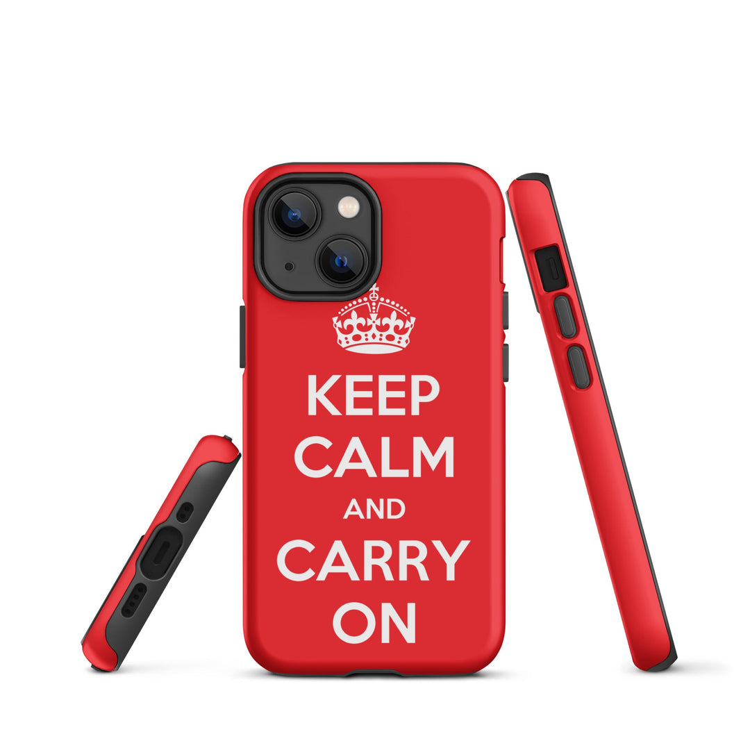 Hardcase iPhone® Handyhülle - Keep Calm and Carry on British Government iPhone 13 mini artlia