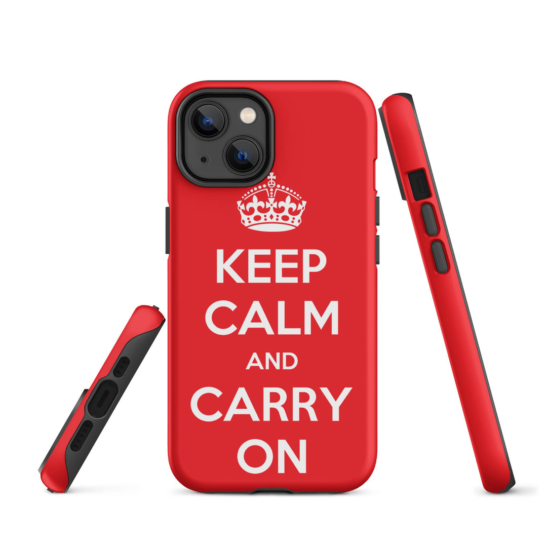 Hardcase iPhone® Handyhülle - Keep Calm and Carry on British Government iPhone 14 artlia
