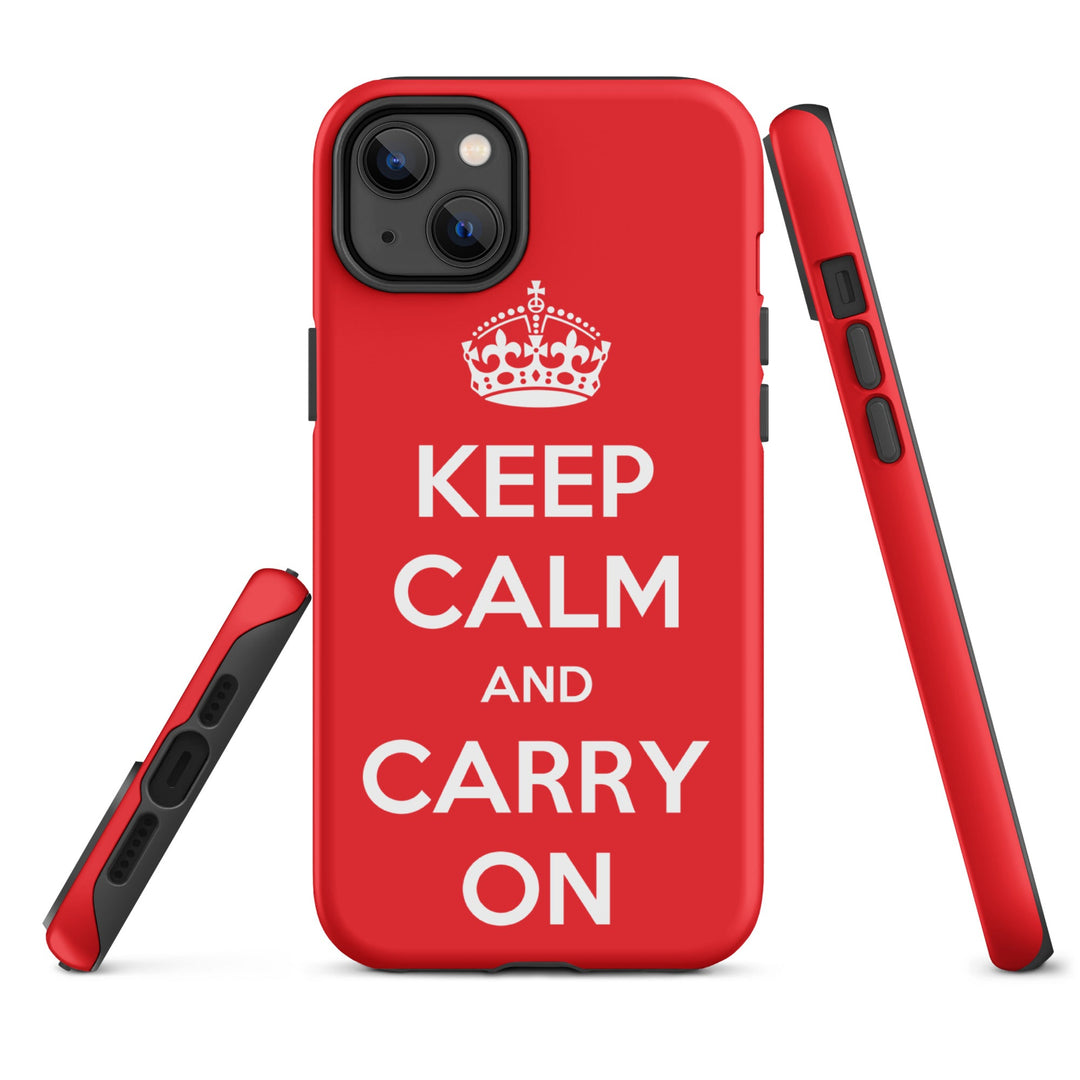 Hardcase iPhone® Handyhülle - Keep Calm and Carry on British Government iPhone 14 Plus artlia