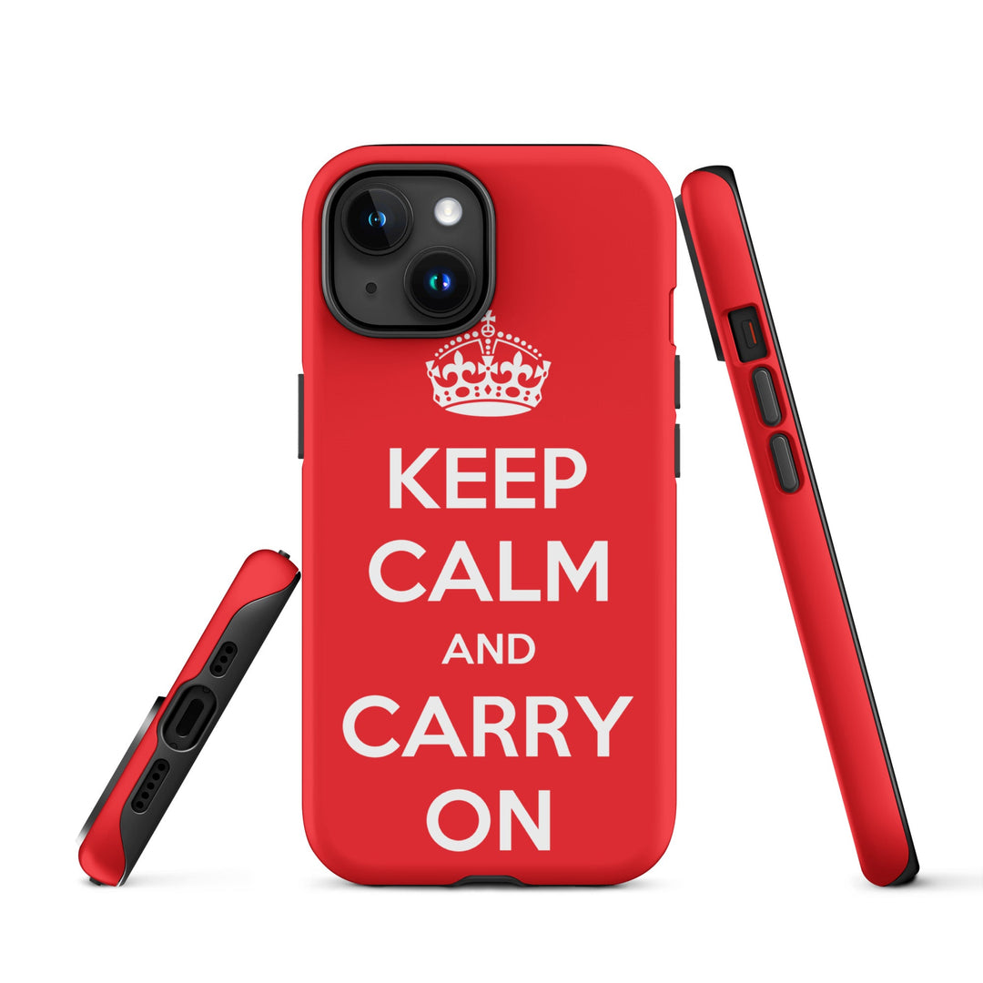 Hardcase iPhone® Handyhülle - Keep Calm and Carry on British Government iPhone 15 artlia