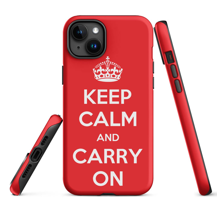 Hardcase iPhone® Handyhülle - Keep Calm and Carry on British Government iPhone 15 Plus artlia