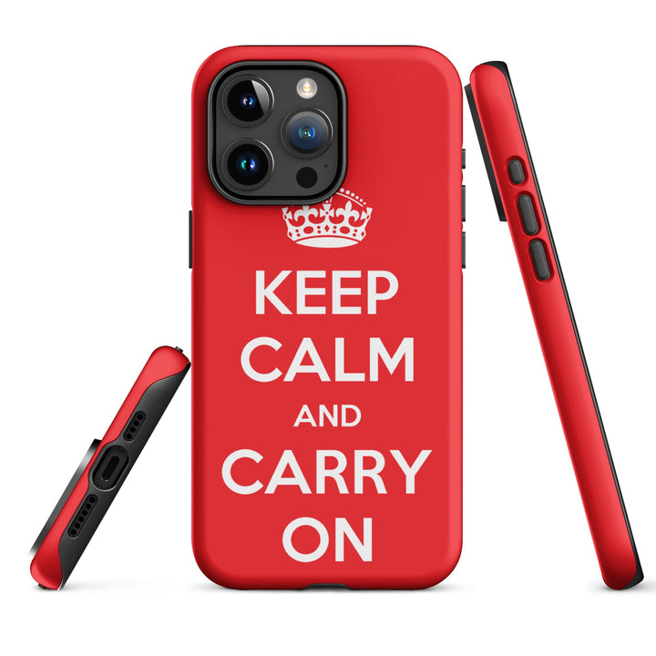 Hardcase iPhone® Handyhülle - Keep Calm and Carry on British Government iPhone 15 Pro Max artlia