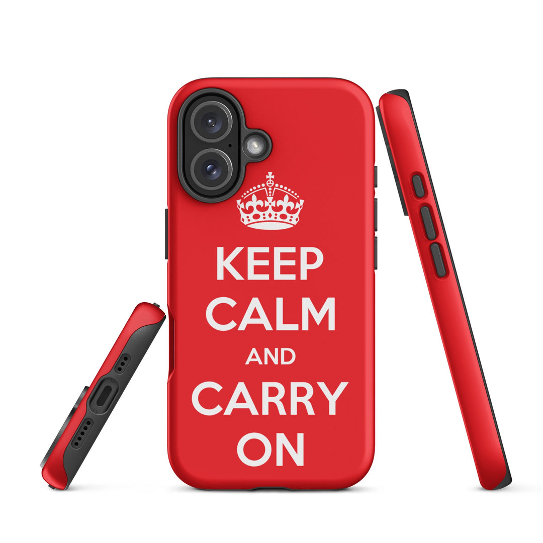 Hardcase iPhone® Handyhülle - Keep Calm and Carry on British Government iPhone 16 artlia