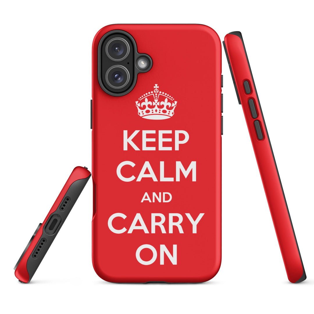 Hardcase iPhone® Handyhülle - Keep Calm and Carry on British Government iPhone 16 Plus artlia