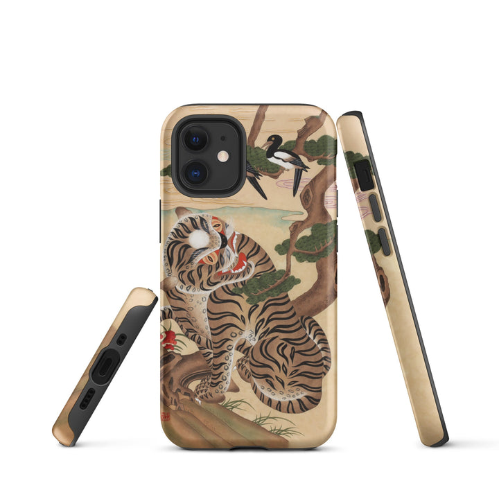 Hardcase iPhone® Handyhülle - Tiger und Elster Kuratoren von artlia iPhone 12 mini artlia