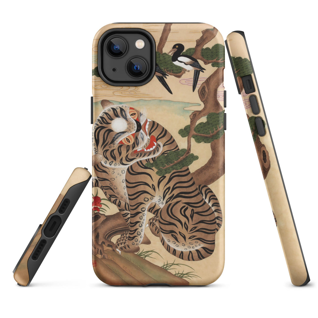 Hardcase iPhone® Handyhülle - Tiger und Elster Kuratoren von artlia iPhone 14 Plus artlia