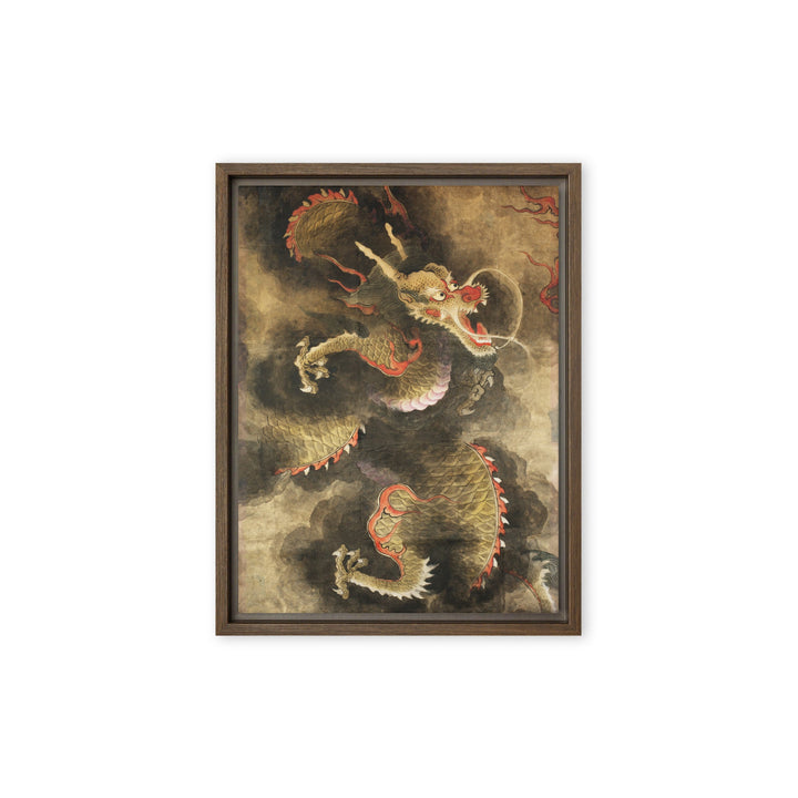 Leinwand - Der Heilige Blaue Drache Kuratoren von artlia Braun / 31x41 cm (12″×16″) artlia