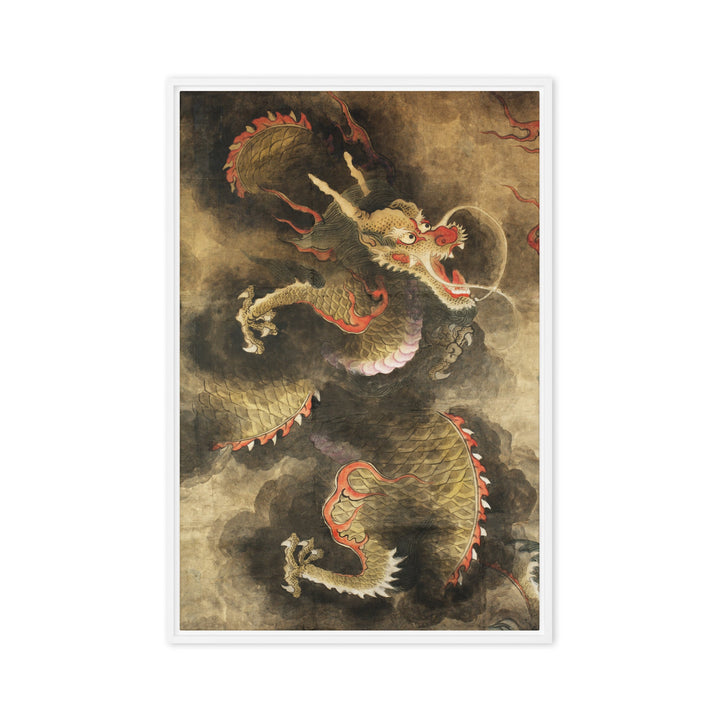 Leinwand - Der Heilige Blaue Drache Kuratoren von artlia Weiß / 61x91 cm (24″×36″) artlia