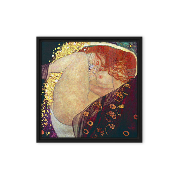 Leinwand - Gustav Klimt, Danae Gustav Klimt Schwarz / 41x41 cm (16″×16″) artlia