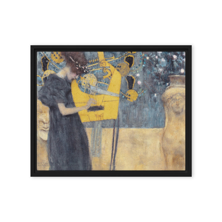 Leinwand - Gustav Klimt, Die Musik Gustav Klimt Schwarz / 41x51 cm (16″×20″) artlia