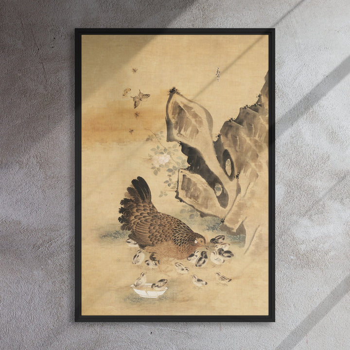 Leinwand - Henne und Küken, Byeon Sang-byeok Byeon Sang-byeok artlia