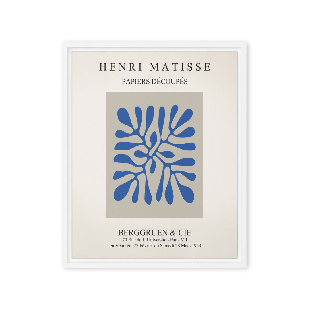 Leinwand - Henri Matisse, Papier Découpés blaue Blätter Henri Matisse ohne Rahmen / 41x51 cm (16″×20″) artlia