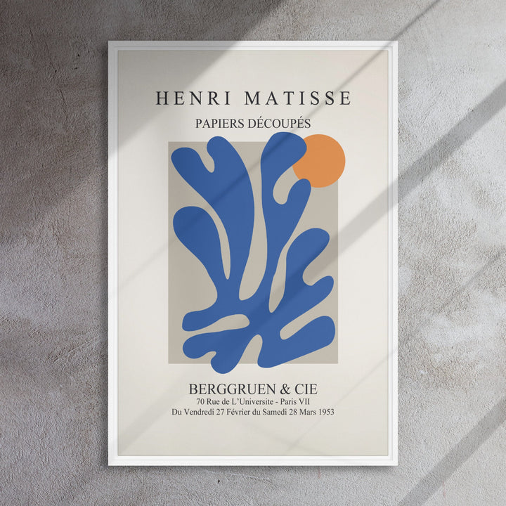 Leinwand - Henri Matisse, Papier Découpés blauer Garten II Henri Matisse artlia