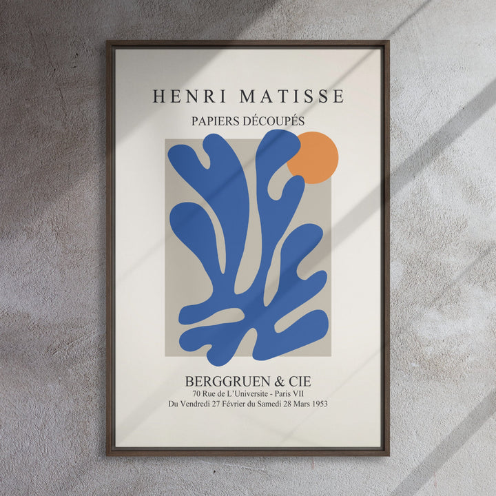 Leinwand - Henri Matisse, Papier Découpés blauer Garten II Henri Matisse artlia