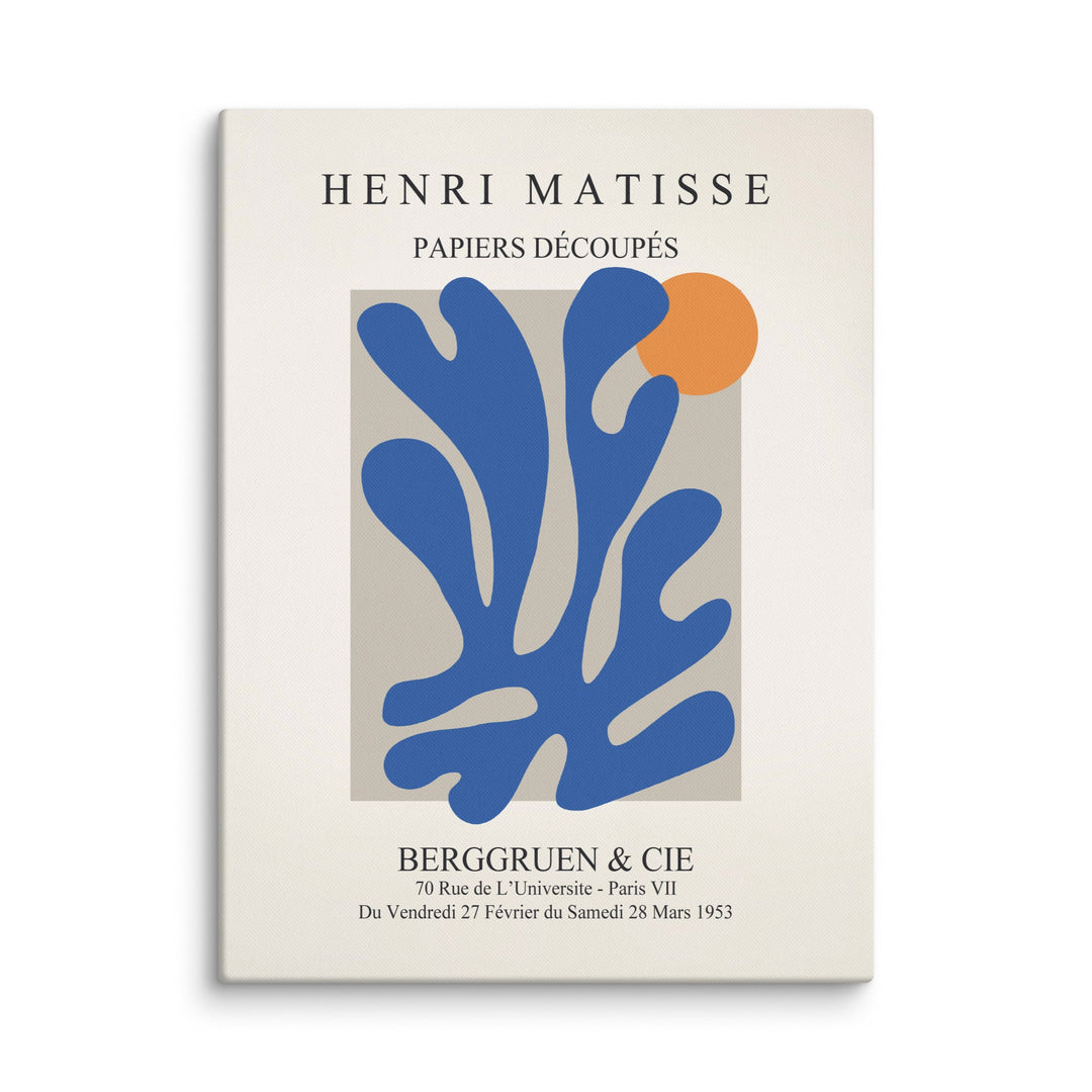 Leinwand - Henri Matisse, Papier Découpés blauer Garten II Henri Matisse ohne Rahmen / 31x41 cm (12″×16″) artlia