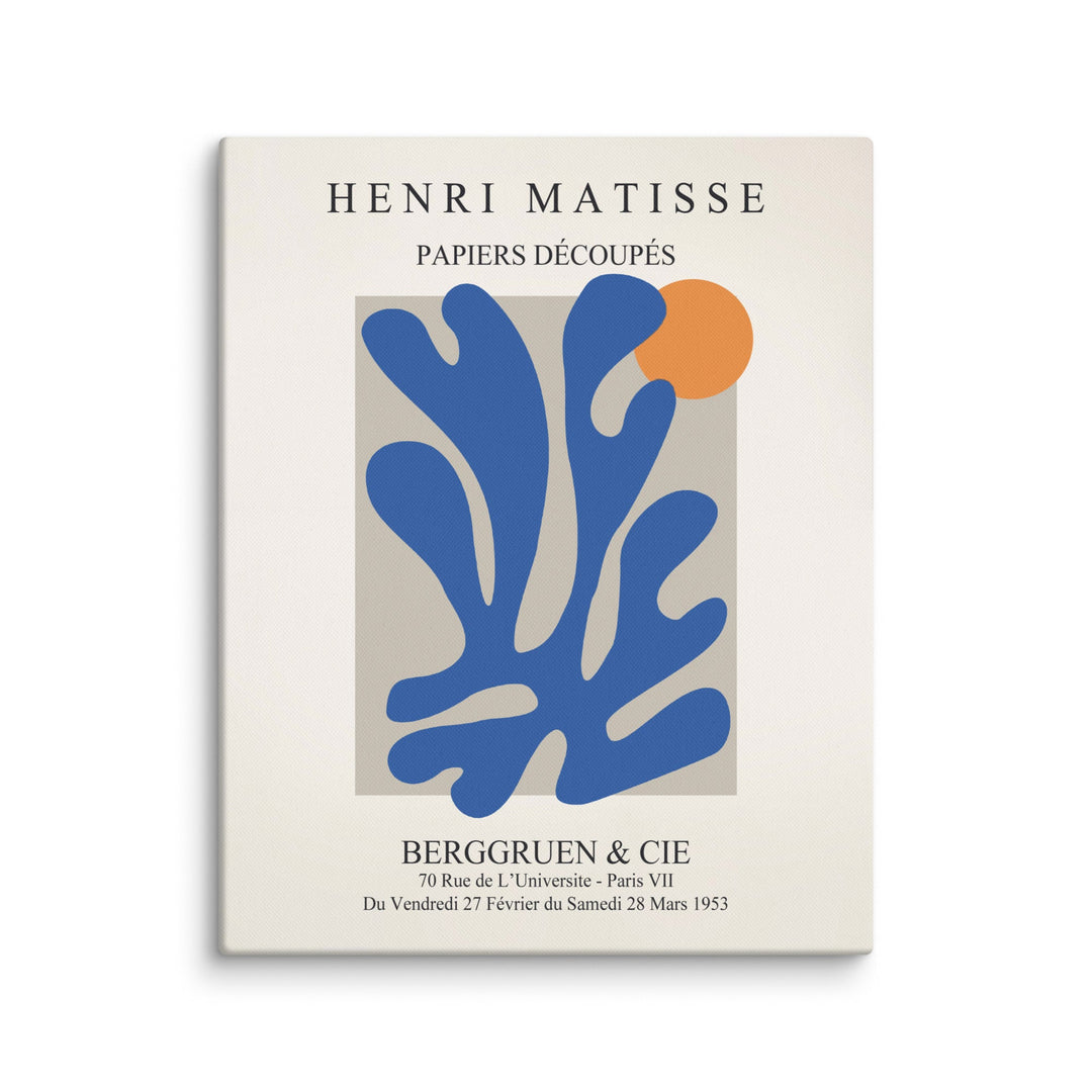 Leinwand - Henri Matisse, Papier Découpés blauer Garten II Henri Matisse ohne Rahmen / 41x51 cm (16″×20″) artlia