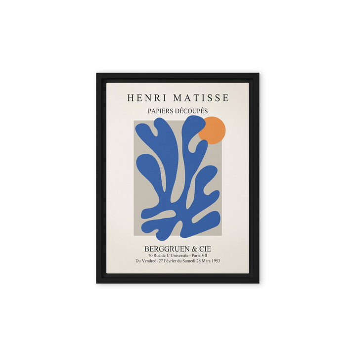 Leinwand - Henri Matisse, Papier Découpés blauer Garten II Henri Matisse Schwarz / 31x41 cm (12″×16″) artlia