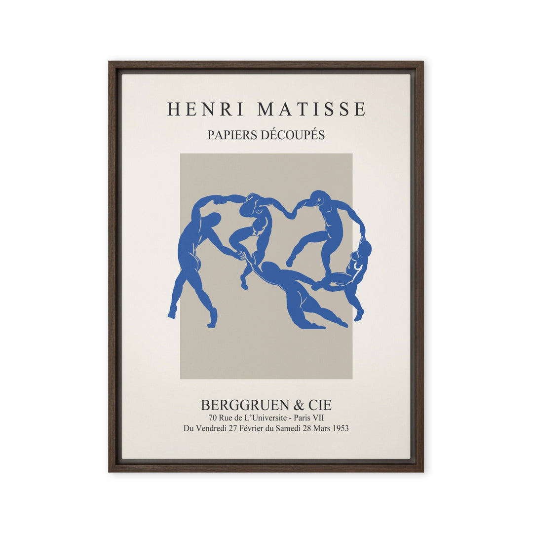 Leinwand - Henri Matisse, Papier Découpés blauer Tanz Henri Matisse Braun / 46x61 cm (18″×24″) artlia