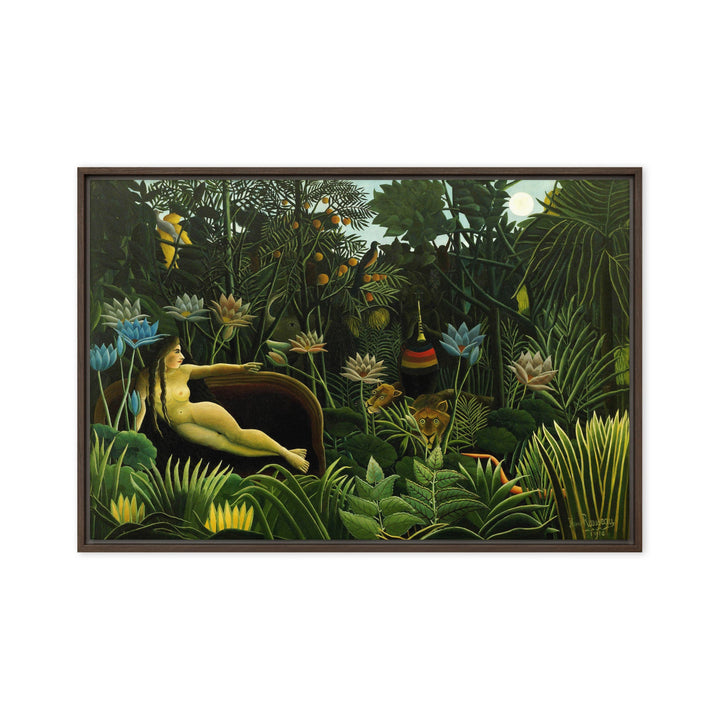 Leinwand - Henri Rousseau, Der Traum Henri Rousseau Braun / 61x91 cm (24″×36″) artlia