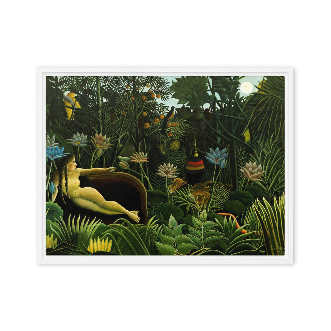 Leinwand - Henri Rousseau, Der Traum Henri Rousseau Weiß / 46x61 cm (18″×24″) artlia