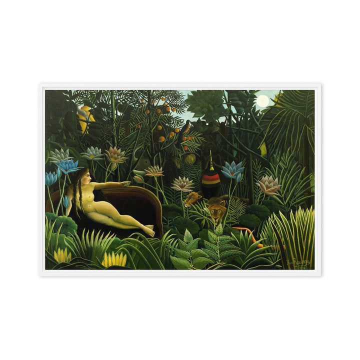 Leinwand - Henri Rousseau, Der Traum Henri Rousseau Weiß / 51x76 cm (20″×30″) artlia