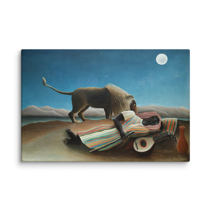 Leinwand - Henri Rousseau, Die schlafende Zigeunerin Henri Rousseau ohne Rahmen / 31x46 cm (12″×18″) artlia