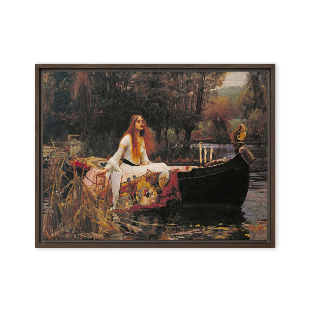 Leinwand - John William Waterhouse, Die Dame von Shalott John William Waterhouse Braun / 46x61 cm (18″×24″) artlia