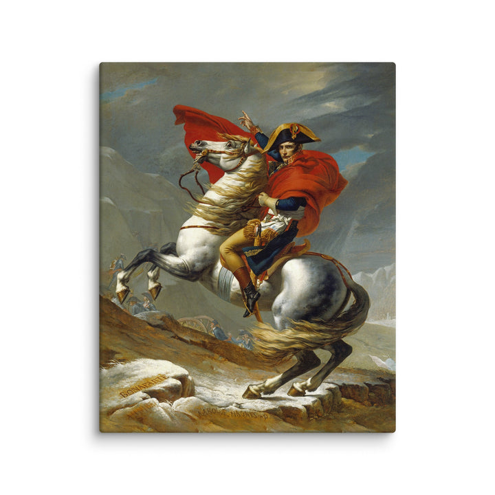 Leinwand - Napoleon Crossing the Alps Jacques-Louis David ohne Rahmen / 41x51 cm (16″×20″) artlia